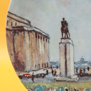  Коллекционная Тарелка «Париж - Эйфелевая Башня» Фарфор, Лимож, Limoges, Франция.