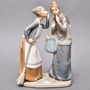  Коллекционная Фарфоровая статуэтка «Сплетницы», Lladro / Лядро Испания, 1978 - 1985 годы.