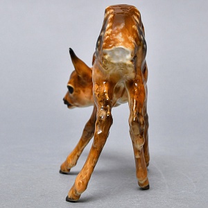 Коллекционная Фарфоровая статуэтка «Пятнистый Олененок», Hutschenreuther Германия, 50-е гг.