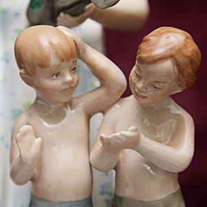 Авторская Фарфоровая Статуэтка «В жаркий полдень», ДФЗ - Дулево, СССР -1962 год. 