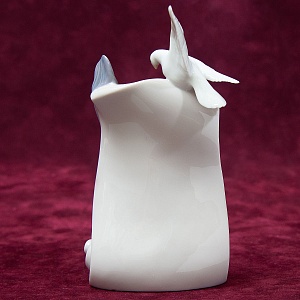 Фарфоровая Настольная плакетка LLADRO Society, Испания, 1985 - 2001 годы. 