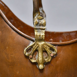 Небольшой Каминный Медный Зольник - Кашпо, Англия первая половина ХХ века!