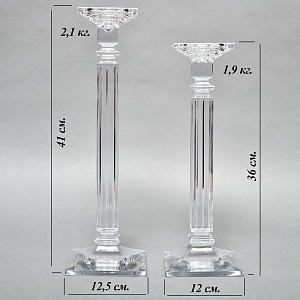 Редкость! Пара Больших Хрустальных Подсвечников NACHTMANN Германия, 70 -е годы ХХ века.