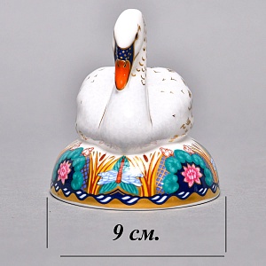 Коллекционное Пресс - Папье, Фарфоровая Статуэтка «ЛЕБЕДЬ», Royal Crown Derby Англия. 
