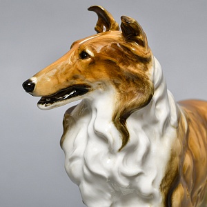 Редкость! Фарфоровая Статуэтка «Собака - Колли», Hutschenreuther, Германия -1965 год.