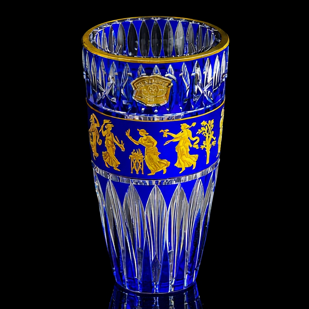 Авторская Коллекционная Ваза «Jupiter. Dance De Flore», хрусталь VAL SAINT LAMBERT, Бельгия.