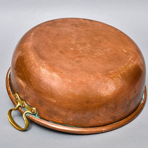 Винтажный Медный Таз для варки варенья на 14-ть литров, Франция - первая половина ХХ века.