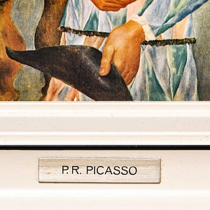 Картина - Портрет - Миниатюра «АРЛЕКИН», Металл, Эмаль Италия, вторая половина ХХ века.