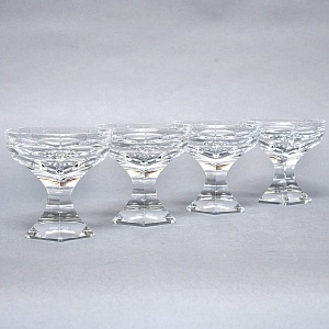 Редкость! Хрустальные Креманки - Фужеры для Шампанского серия «Mercury», BACCARAT, Франция, 80 -гг. 