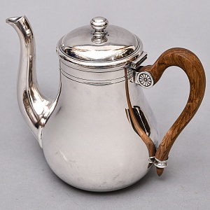 Винтажный Металлический Кофейник - Чайник на 1,2 л. Silverplated, Ercuis Франция, вторая половина ХХ века.