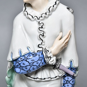 Антикварная Фарфоровая статуэтка Арт Деко «ШУТ», Karl Ens Германия, первая половина ХХ века. 