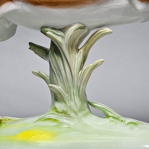 Большая Фарфоровая статуэтка «Бегущий конь. Арабский жеребец», ROSENTHAL Германия. 