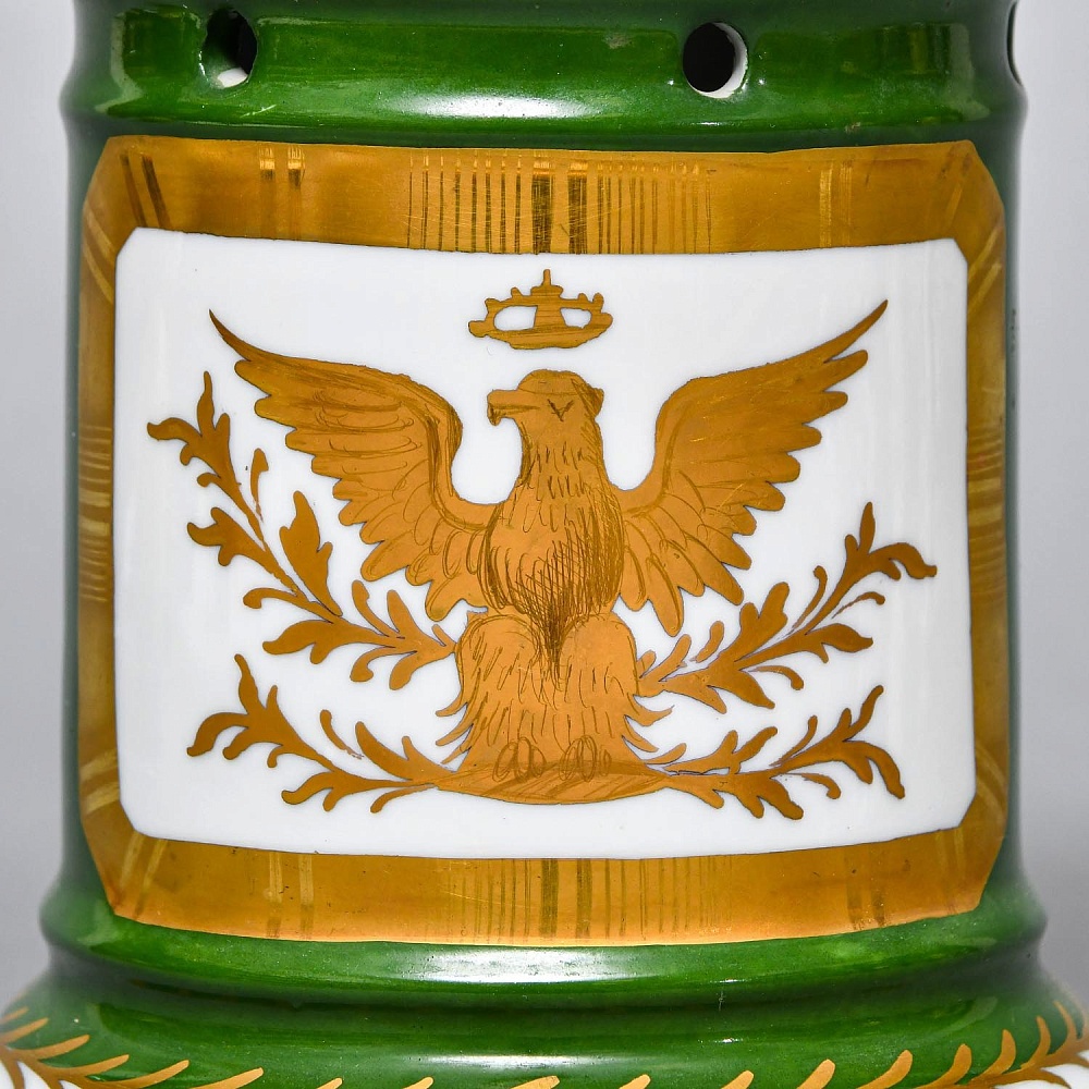 Антикварный Заварочный Чайник на подставке «Золотой орел», Франция - первая половина ХХ века. 