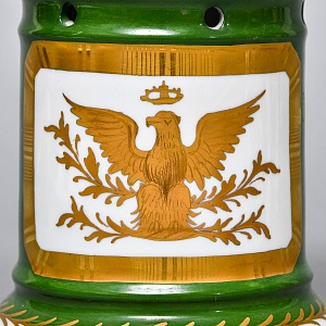 Антикварный Заварочный Чайник на подставке «Золотой орел», Франция - первая половина ХХ века. 