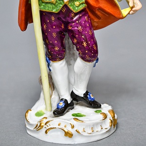 Антикварная Фарфоровая Статуэтка «Придворный садовник», Meissen, Германия, конец XIX — начало XX века.
