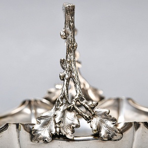 Металлическая Сухарница - Конфетница - Фруктовница, Silverplate, Mappin & Webbs Англия. 