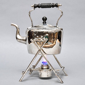 Старинная Бульотка - Чайник, GOLDSMITH & SILVERSMITH Сompany Ltd. Англия начало ХХ века.