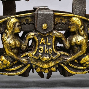 Редкость! Антикварные Чугунные Кухонные Весы на 3 кг., Варшава, Польша-1925 год.