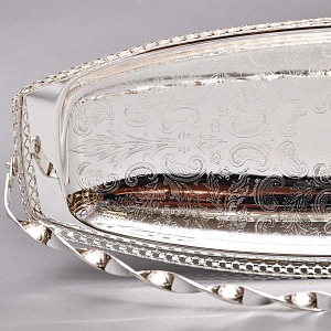 Винтажная Сухарница - Конфетница - Фруктовница, Метал Silverplate, Sheffield Англия, 70-е гг.