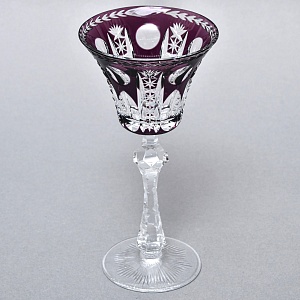 Антикварный Хрустальный Бокал для вина, Knittel FAKIRIS, Германия, конец 30-х гг.