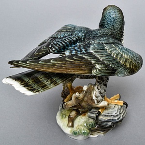 Большая Фарфоровая Статуэтка «Птица - Сокол-Сапсан», Hutschenreuther, Германия -1970 год.