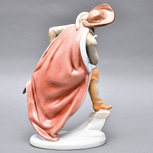 Коллекционная Фарфоровая статуэтка «Сирано де Бержерак», Herend Венгрия, середина ХХ века. 