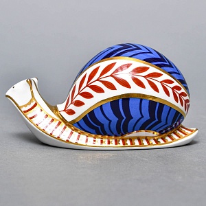Коллекционное Пресс - Папье, Фарфоровая Статуэтка «УЛИТКА», Royal Crown Derby, Англия, 80-е гг. 