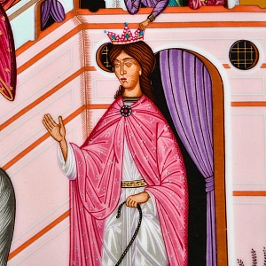 Большое Фарфоровое Блюдо - Тарелка «Святой Георгий Победоносец», Heinrich Villeroy&Boch Германия.