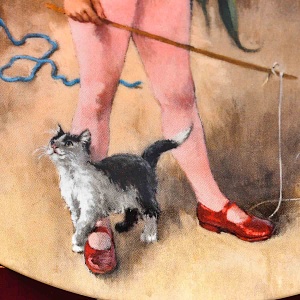 Коллекционная Тарелка «МЭГГИ - Маленькая дрессировщица», Фарфор RECO США -1983 год.