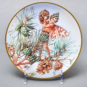 Коллекционная Фарфоровая Тарелка - Блюдо «Фея Сосны», Wedgwood Англия - 1989 год. 