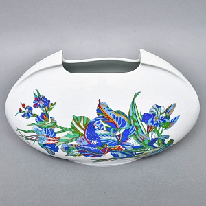 Декоративный комплект - Две Вазы и Блюдо из коллекции TASCA, Фарфор Rosenthal Германия, 80-е годы.