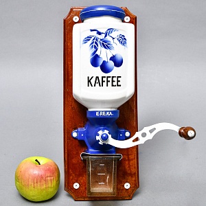 Старинная Настенная Ручная Механическая Кофемолка EREKA, Германия 50-е гг. ХХ века.