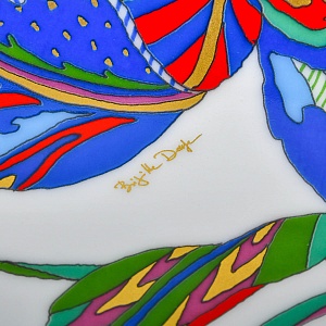 Декоративный комплект - Две Вазы и Блюдо из коллекции TASCA, Фарфор Rosenthal Германия, 80-е годы.