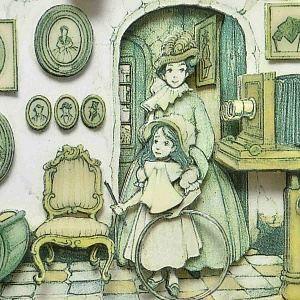 Объемная Картина - Панно в технике 3D декупаж «В мастерской фотографа», 70-е годы ХХ века.