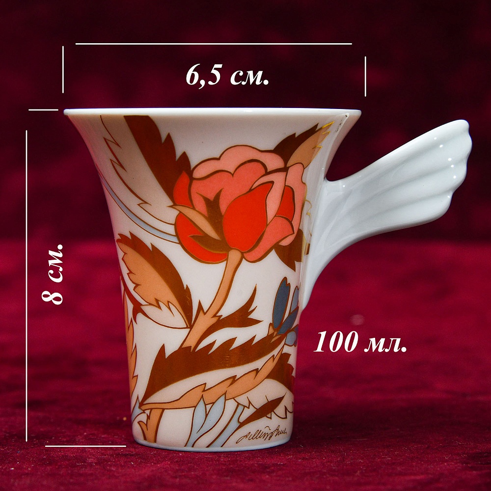 Авторская Коллекционная Кофейная Пара «Миф», фарфор Rosenthal, Германия.
