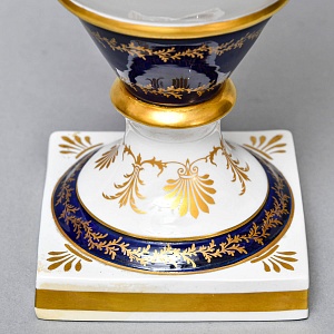 Коллекционные Парные Фарфоровые Вазы в стиле Ампир, Giulia Mangani Италия, середина ХХ века. 