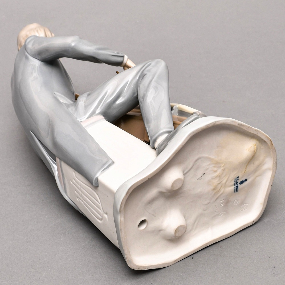 Коллекционная Фарфоровая статуэтка «Музыкант. ВИОЛОНЧЕЛИСТ», Lladro Испания 70-е годы.