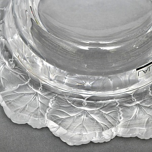 Хрустальная Конфетница - Орешница - Мелочёвница, Lalique Франция, 70-е годы ХХ века. 