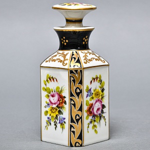 Антикварный Парфюмерный флакон, Edme Samson Франция, конец XIX - начало ХХ века.