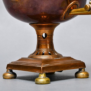 Редкость! Старинный Медный Угольный Самовар на 2,5 л. Германия, начало XX века.