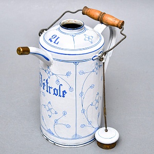 Антикварный Эмалированный Бидон - Канистра для Бензина на 2 литра. Германия 1914 год.