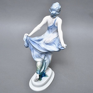 Антикварная Фарфоровая статуэтка Арт Деко «Невеста ветра», Rosenthal Германия, 1912 - 1914 годы. 