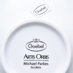 Коллекционная Кофейная пара «Ex Libris» из коллекции «Artis Orbis», Goebel Германия - 1994 год.