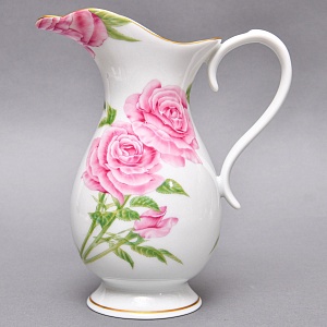 Винтажный Фарфоровый Кувшин «Роза Живанши», Franklin Porcelain США - 1986 год.