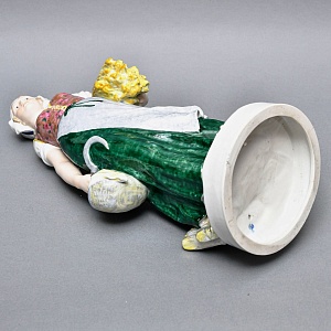 Большая! Коллекционная Фарфоровая статуэтка «Крестьянка с серпом и колосьями», Karl Ens Германия.