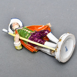 Антикварная Фарфоровая Статуэтка «Придворный садовник», Meissen, Германия, конец XIX — начало XX века.