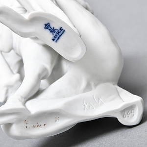 Редкая!!! Коллекционная Фарфоровая Статуэтка «Отец и Сын», Kaiser, Германия -1979 год.