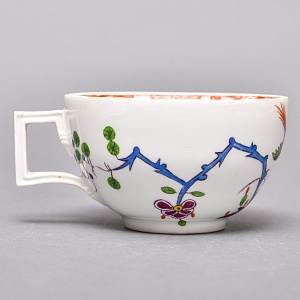 Антикварная Фарфоровая Кофейная пара MEISSEN / МЕЙСЕН, период Марколини, 1774 - 1814 годы.