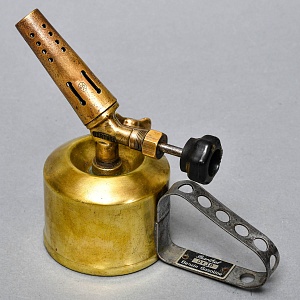 Винтажная Бензиновая Горелка - Паяльная Латунная Лампа, BARTHEL Германия -50 гг. 