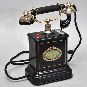 Антикварный Настольный Телефонный аппарат - Телефон «Kjøbenhavns Telefon - KTAS», Дания -1905 год.